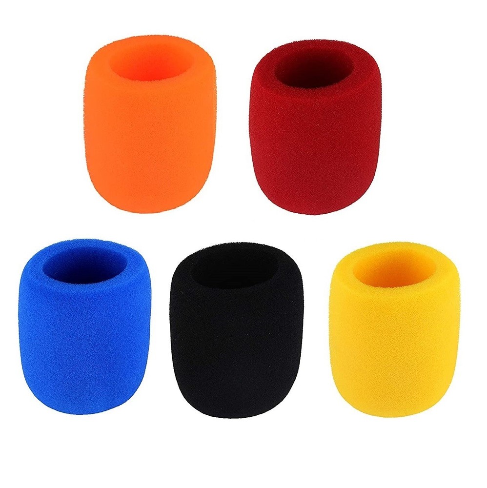 5 Pack Microphone Windscreen Cover Sponge for Shure Wireless Handheld Microphone