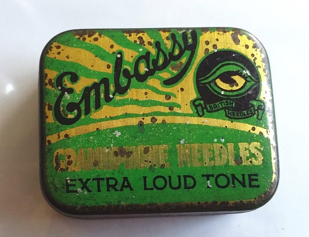PG285 Gramophone needles EMASSY EXTRA LOUD Box Empty Gramophone Tips