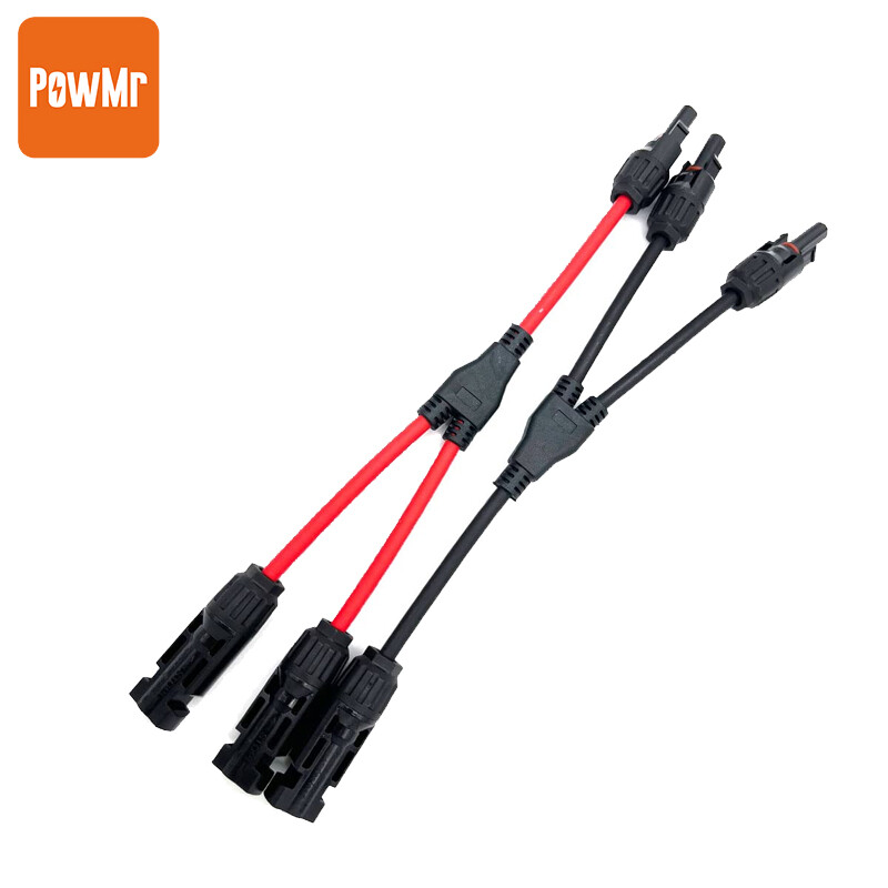 Solar Connectors Y Branch Parallel Adapter Cable Wire Plug Tool for Solar Panel