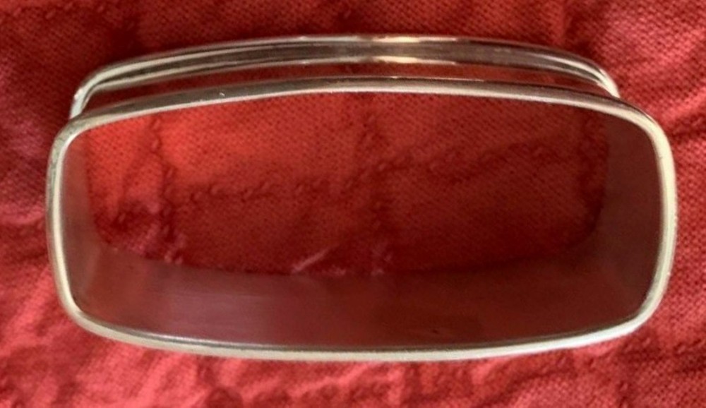 Saart SSMC sterling silver Napkin Ring lower case "R" initial