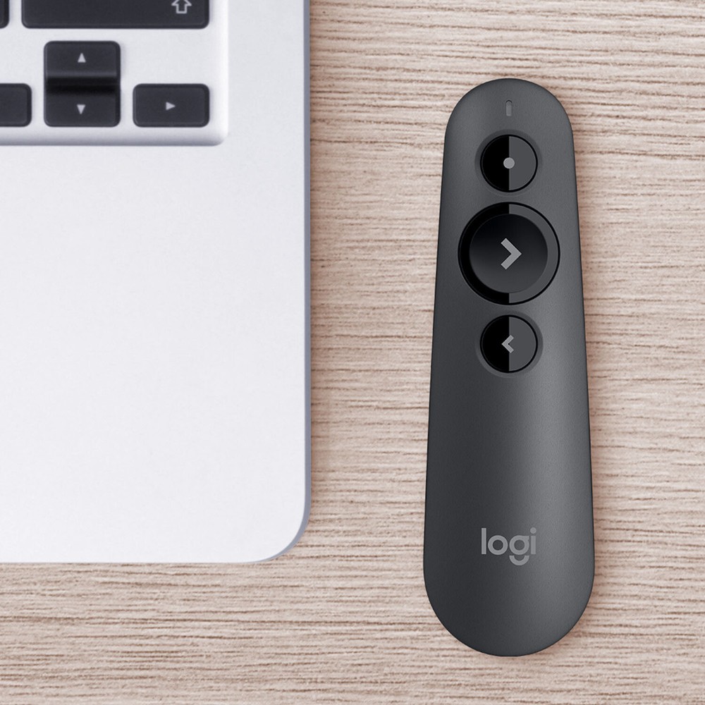 Logitech - R500s Presenter Bluetooth and USB Remote Control - Graphite