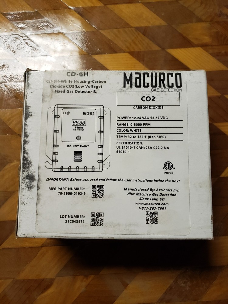 Macurco CO2 Sensor