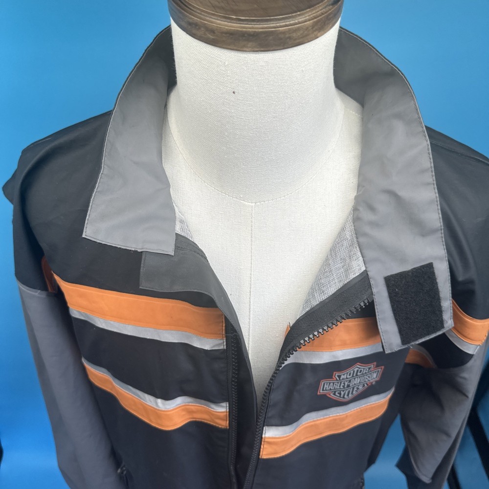 Genuine Harley-Davidson Reflective Rain Jacket Size Medium