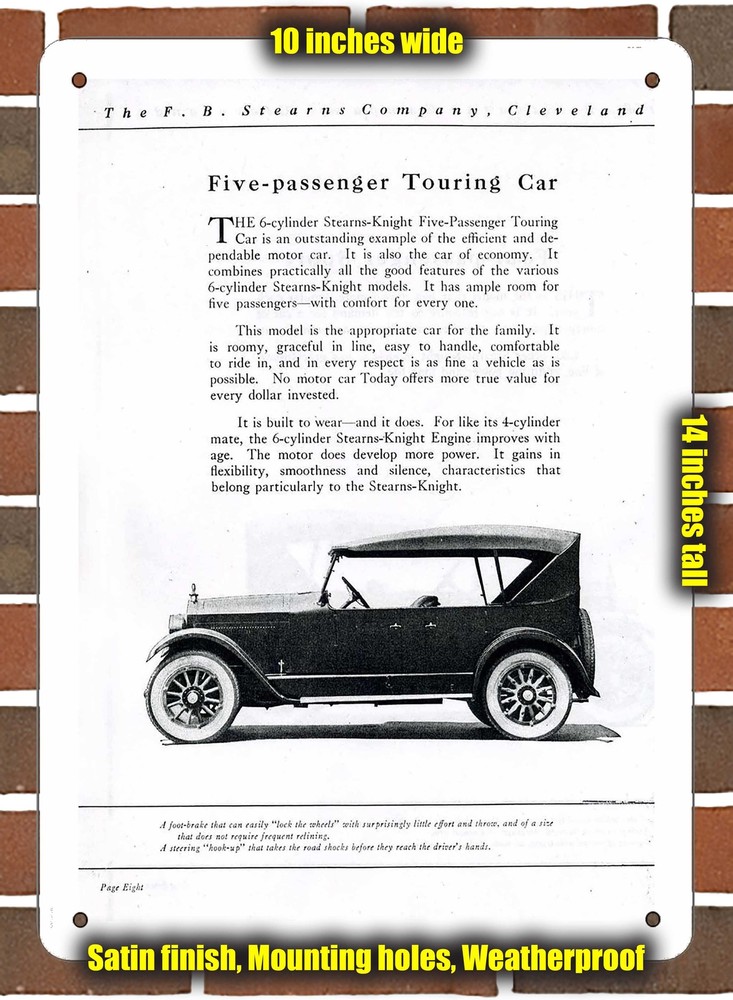 Metal Sign - 1925 Stearns (Sign Variant #07)