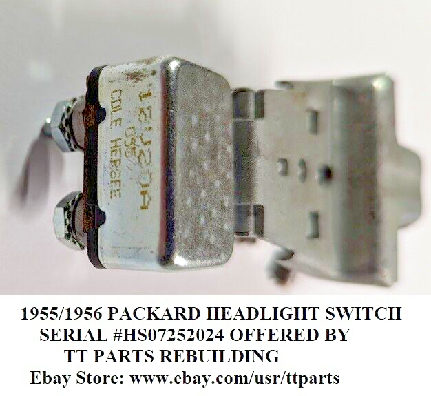 1955/1956 PACKARD HEADLIGHT SWITCH TESTED & WORKS