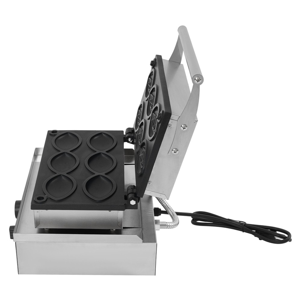 Electric Waffle Maker 6PCS Abalone Shaped Waffle Maker Commercial Waffle Machine