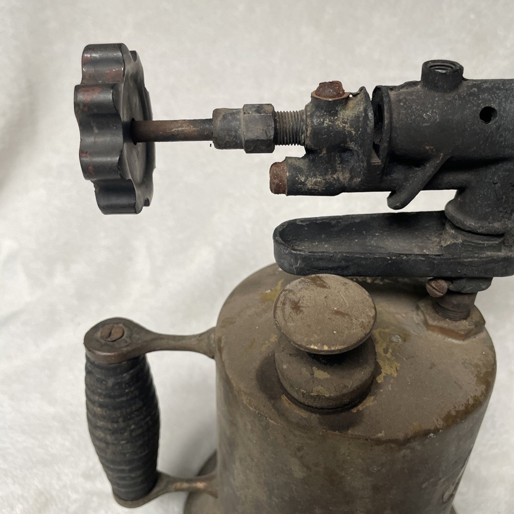 Vintage Brass Blow Torch 9” Untested