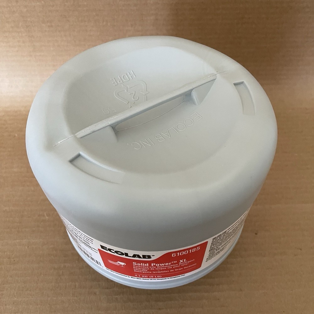 Ecolab Solid Power XL Dish Machine Detergent Extended Life Solid 9 Lb 6100185
