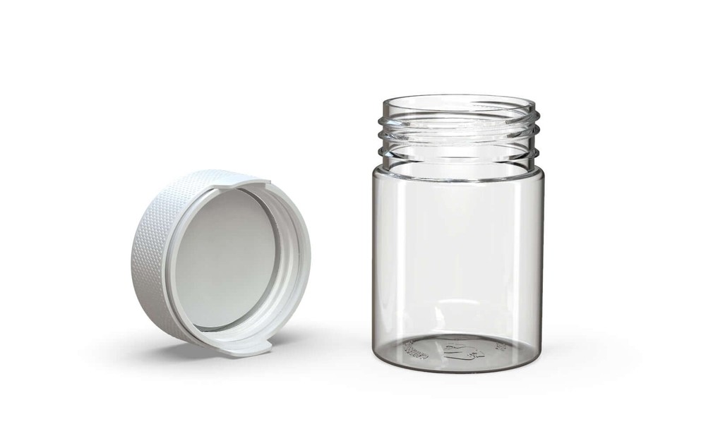 CHUBBY GORILLA AUTHENTIC AVIATOR CR CONTAINER 4OZ (5pack) CLEAR/WHITE