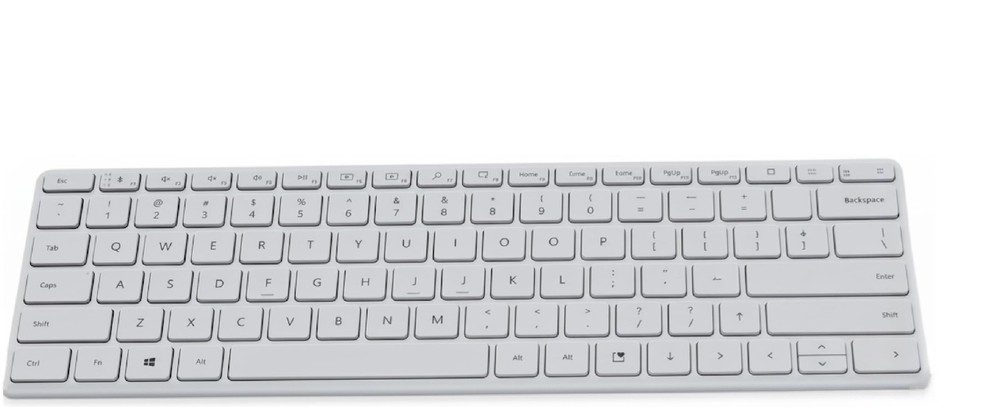 Microsoft Designer Compact Keyboard Ultra-Slim Portable Wireless Bluetooth