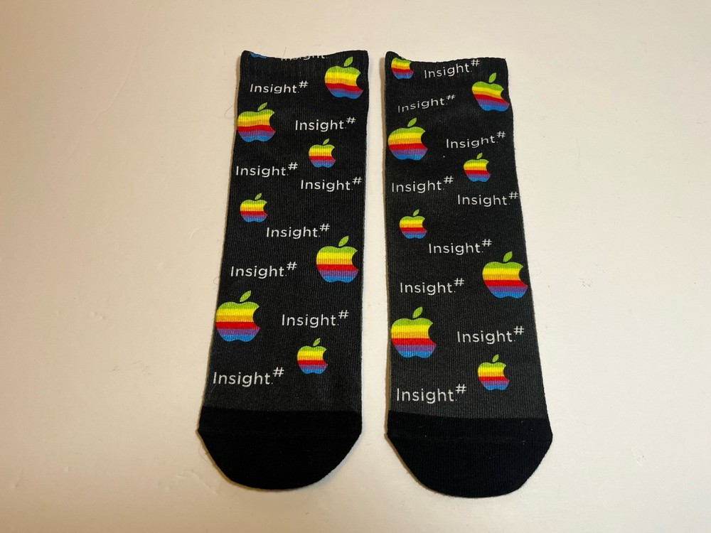 Apple Computer Logo / Insight Promo Socks