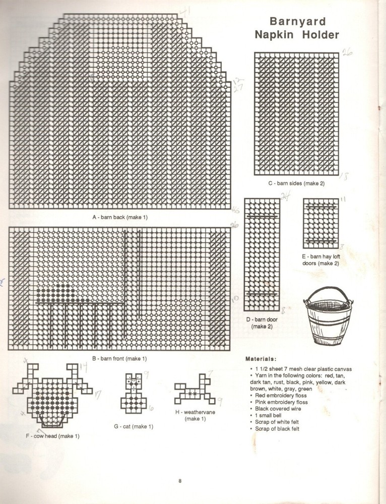 Kount on Kappie Book 127 KITCHEN DECOR Plastic Canvas Pattern Leaflet