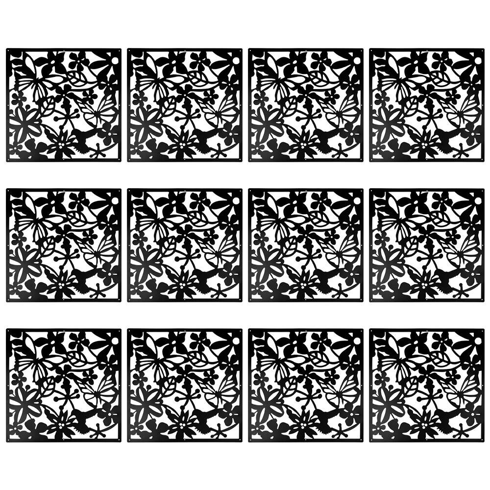 12Pc Hanging Room Divider PVC Screen Panels Living Room Bedroom Office Art Decor