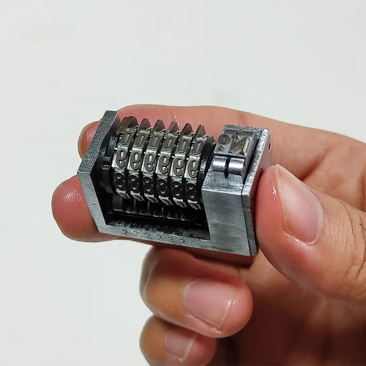 Mini 6 Digits Roman Backward Printing Machine 4X8 Printer Numbering Machine