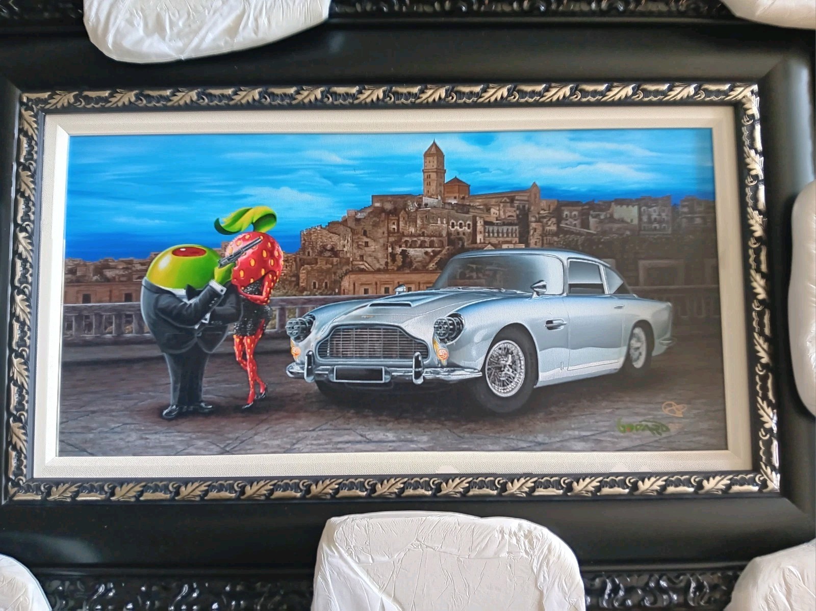 Michael Godard 007 In Europe James Bond Embellished Giclee LOW #21/200 COA