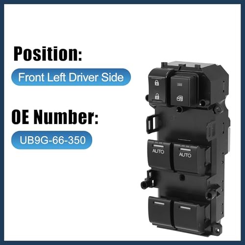 Power Window Switch, Driver Side Power Window Control Switch No.35750-TA0-A31