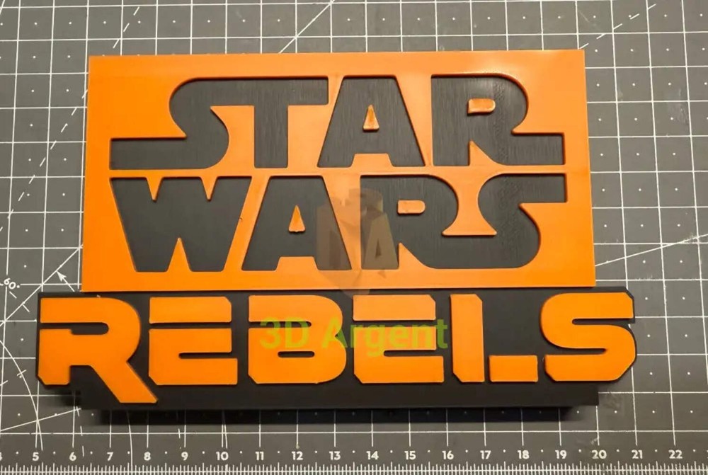 Star Wars Rebels sign - 3D Printed Sign Stand