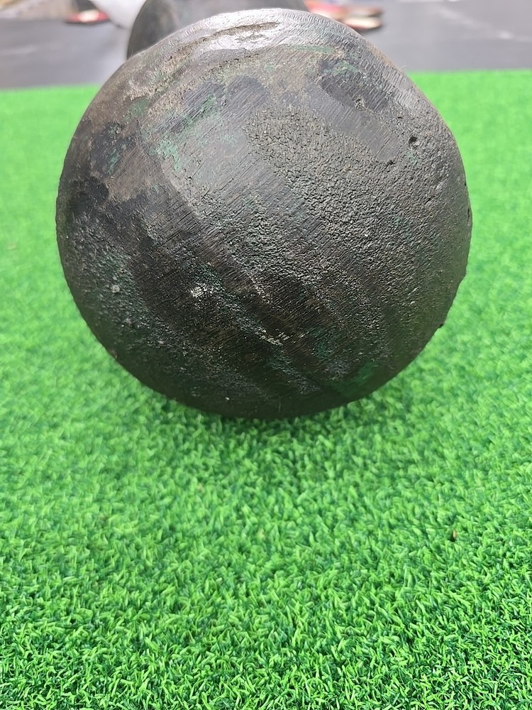 1 RARE Vintage Iron Globe Dumbbell 60 lbs