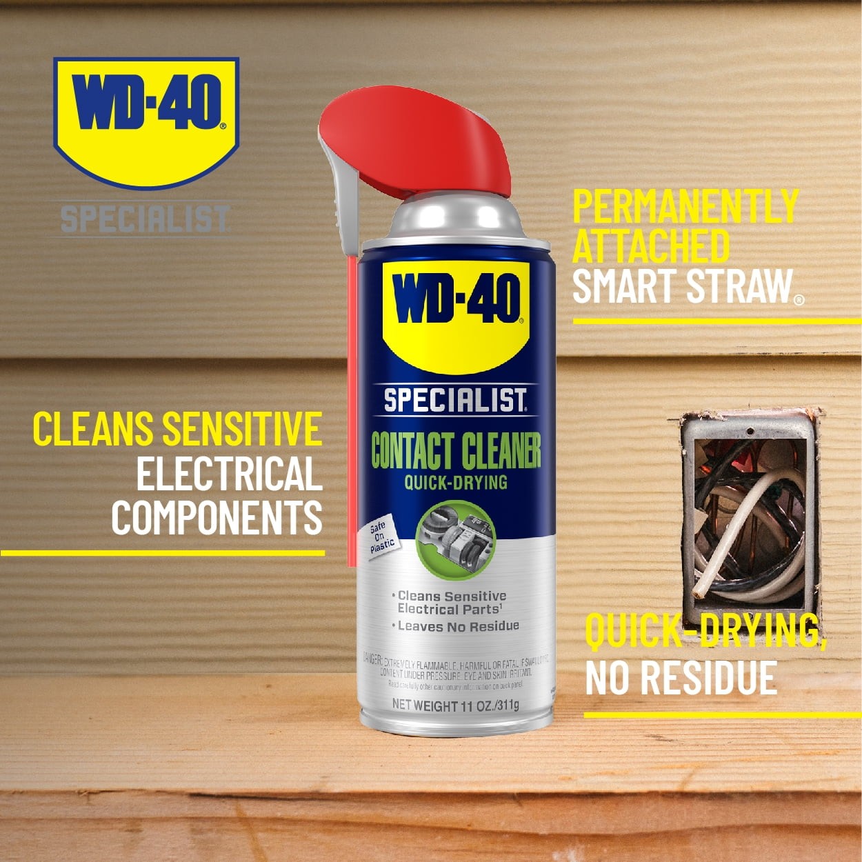 WD-40 Specialist Electrical Contact Cleaner, 11 oz