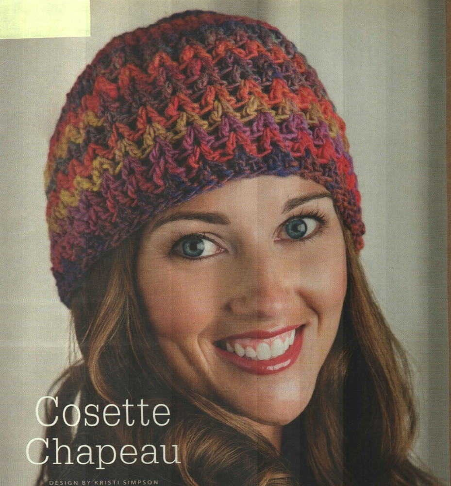 COSETTE CHAPEAU HAT WOMEN'S CROCHET PATTERN INSTRUCTIONS