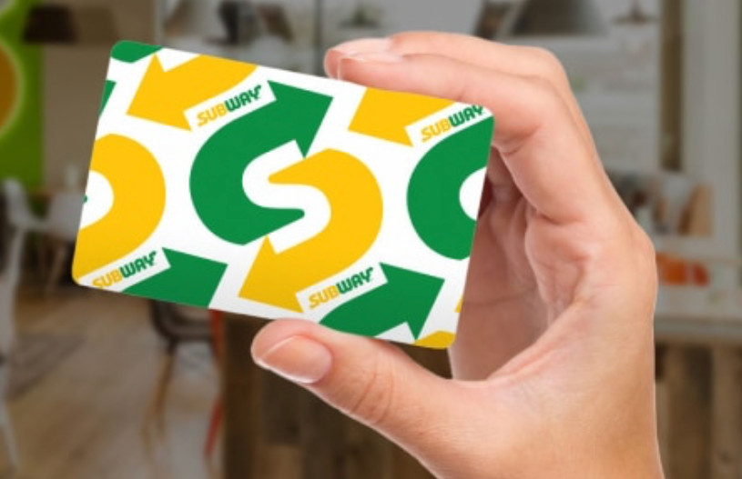 Subway Gift Card $100 - Physical Card