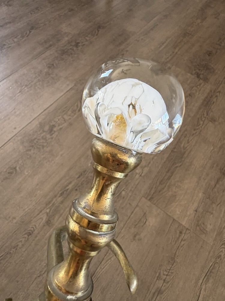 Fireplace Base PLATED Brass / Art Sphere USED.