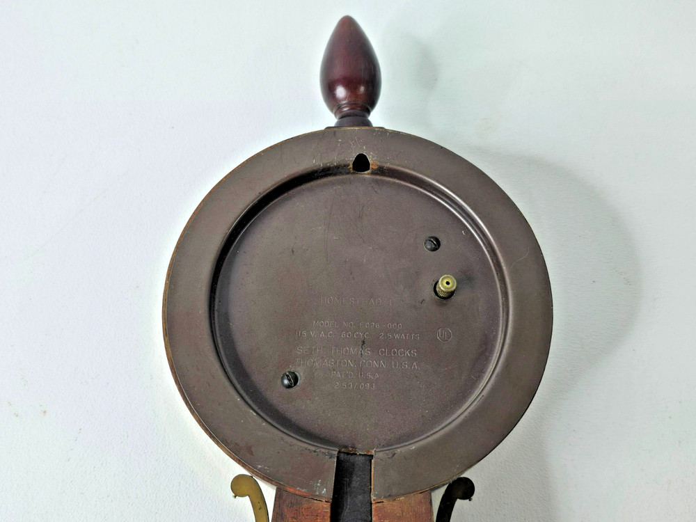 Vintage Seth Thomas Homestead E Banjo Clock READ