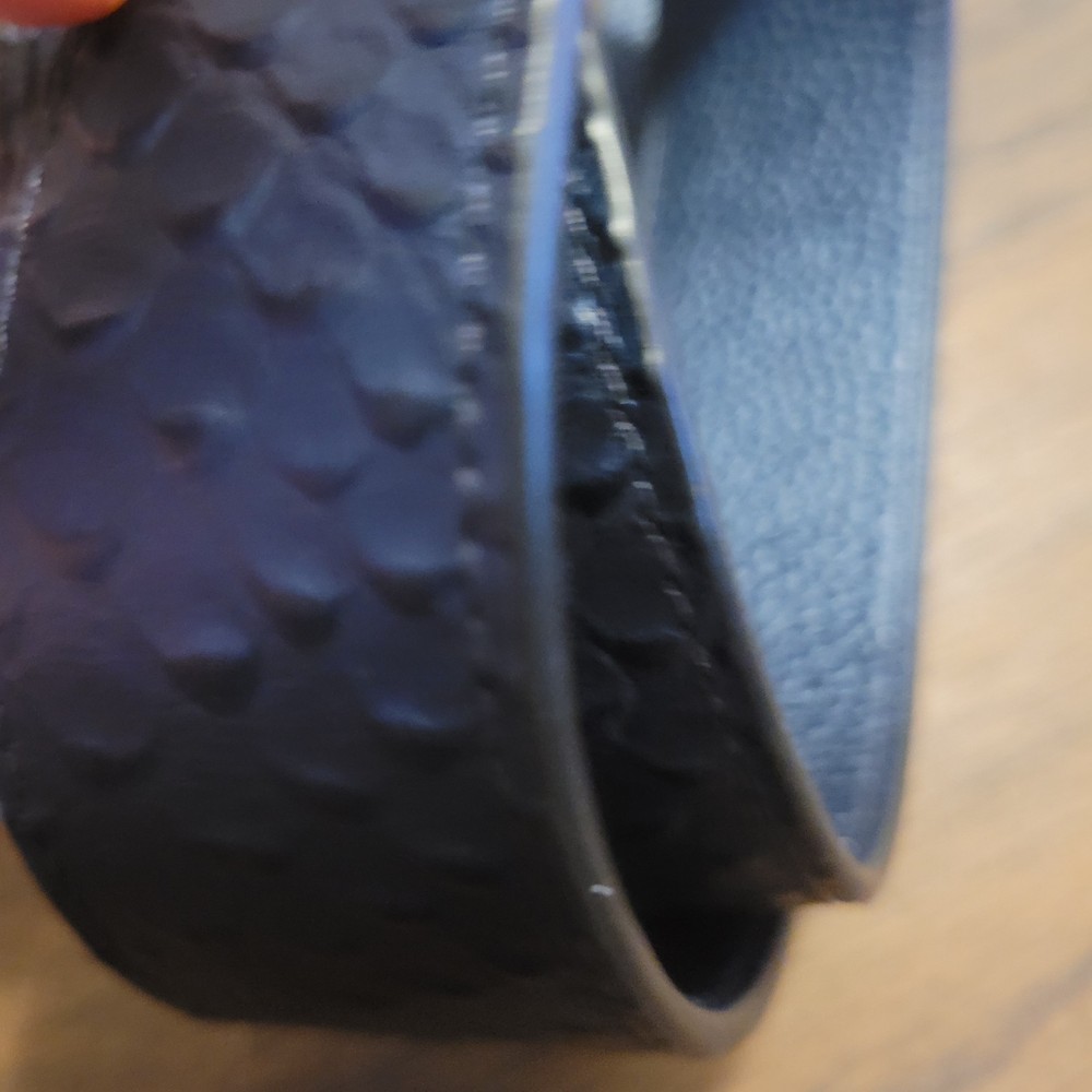 Coach Blue PYTHON Embossed Strap