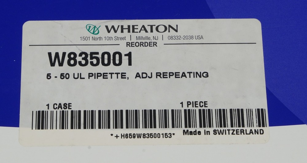 Wheaton W835001 5-50UL Pipette (R2)