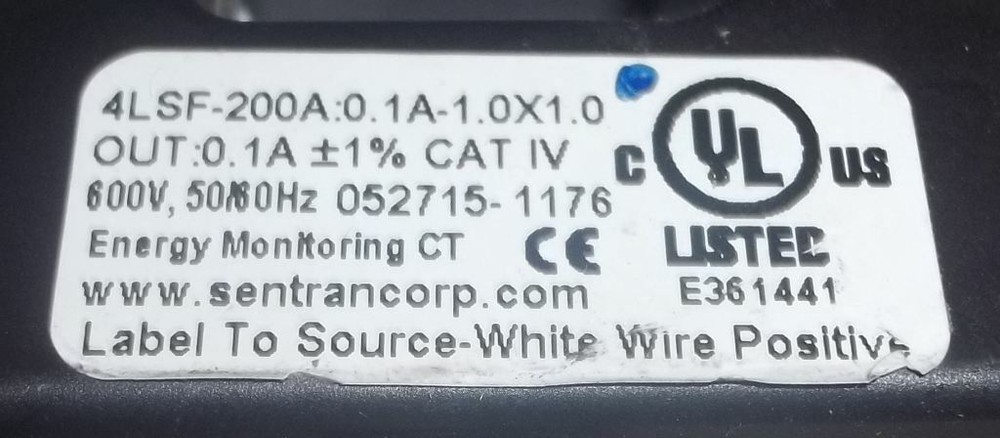 Sentran Corp 4LSF-200A 600V Busbar Split Current Transducer Transformer