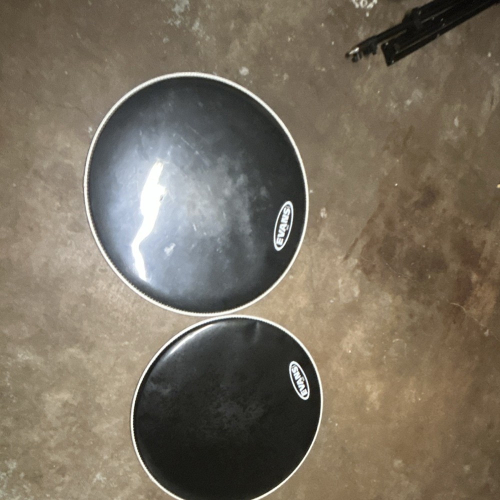 Evans Black Batter Drum Heads Set for Snare Drum and Tom, Batter Head Type