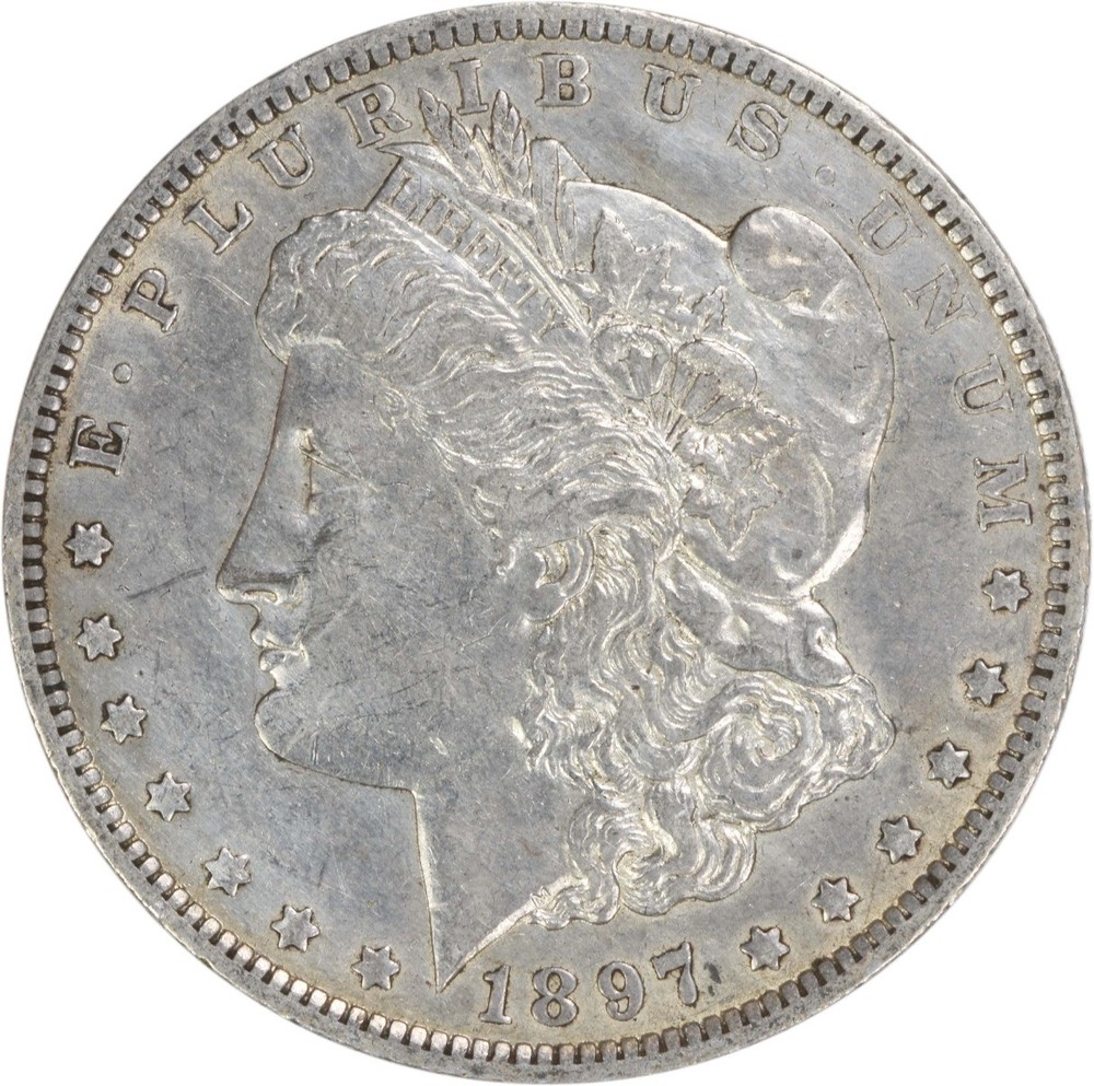 1897-O Morgan Silver Dollar EF Uncertified #638