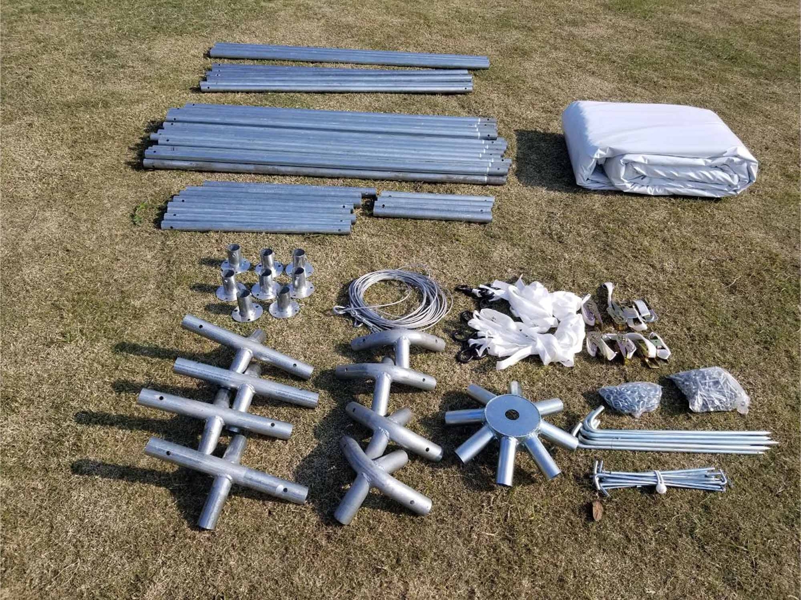 Commercial Frame Tent 20x20 White PVC Vinyl Canopy Waterproof Event Party Gazebo