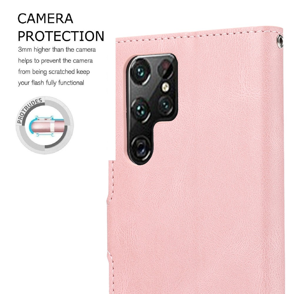 Leather Wallet Card Stand Case For Samsung S24 Ultra S23 Plus S20 FE Note10