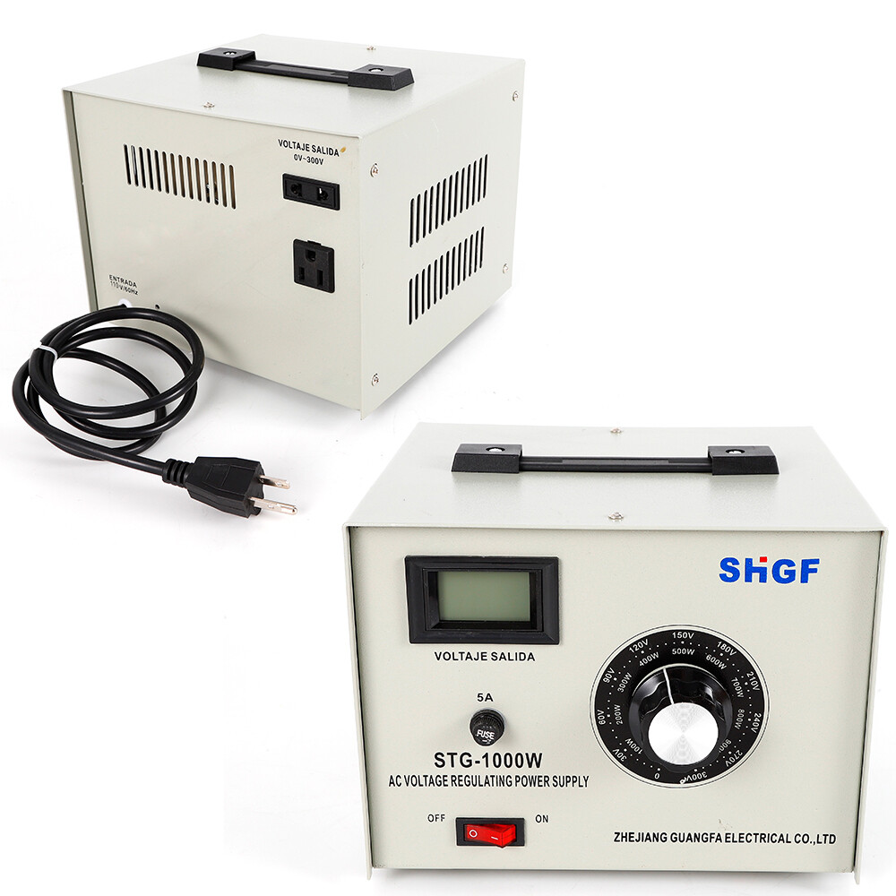 STG-1000W Variable Variac Auto Transformer Voltage Regulator Metered 0-300V