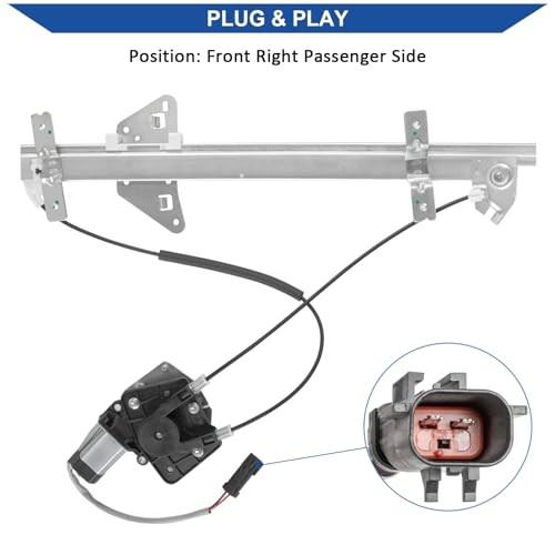741-648 Power Window Regulator and Motor Assembly Front Right Passenger Side