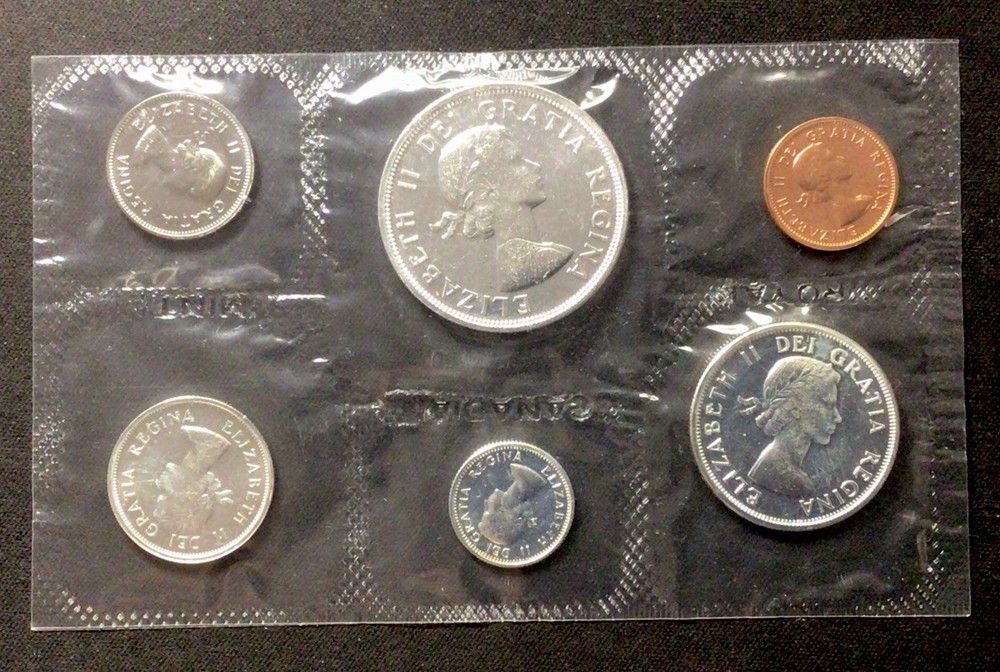 1964 Canada PL Set! COA And Enevelope! Silver! ENN Coins