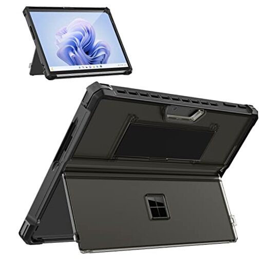 Case for Microsoft Surface Pro 11, Surface Pro 10, Surface Translucent Black