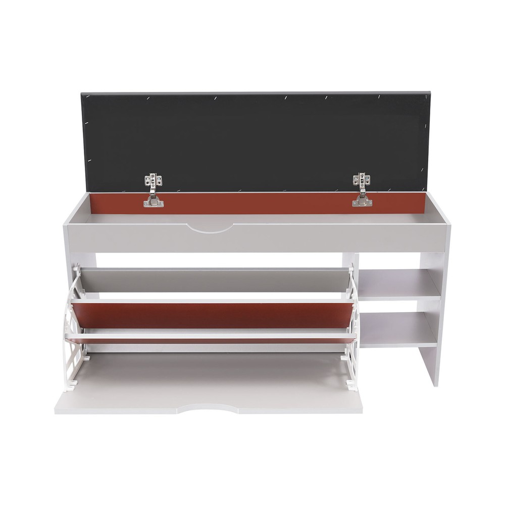 Shoe Organizer for Entryway Rectangle Shoe Storage Stool Shoe Stool for Entryway