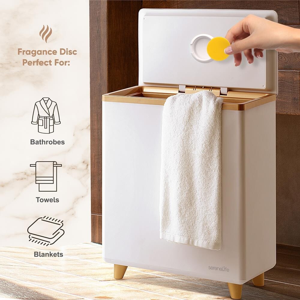 SereneLife Rectangular Towel Warmer Bucket - Large Capacity Single Touch Towel
