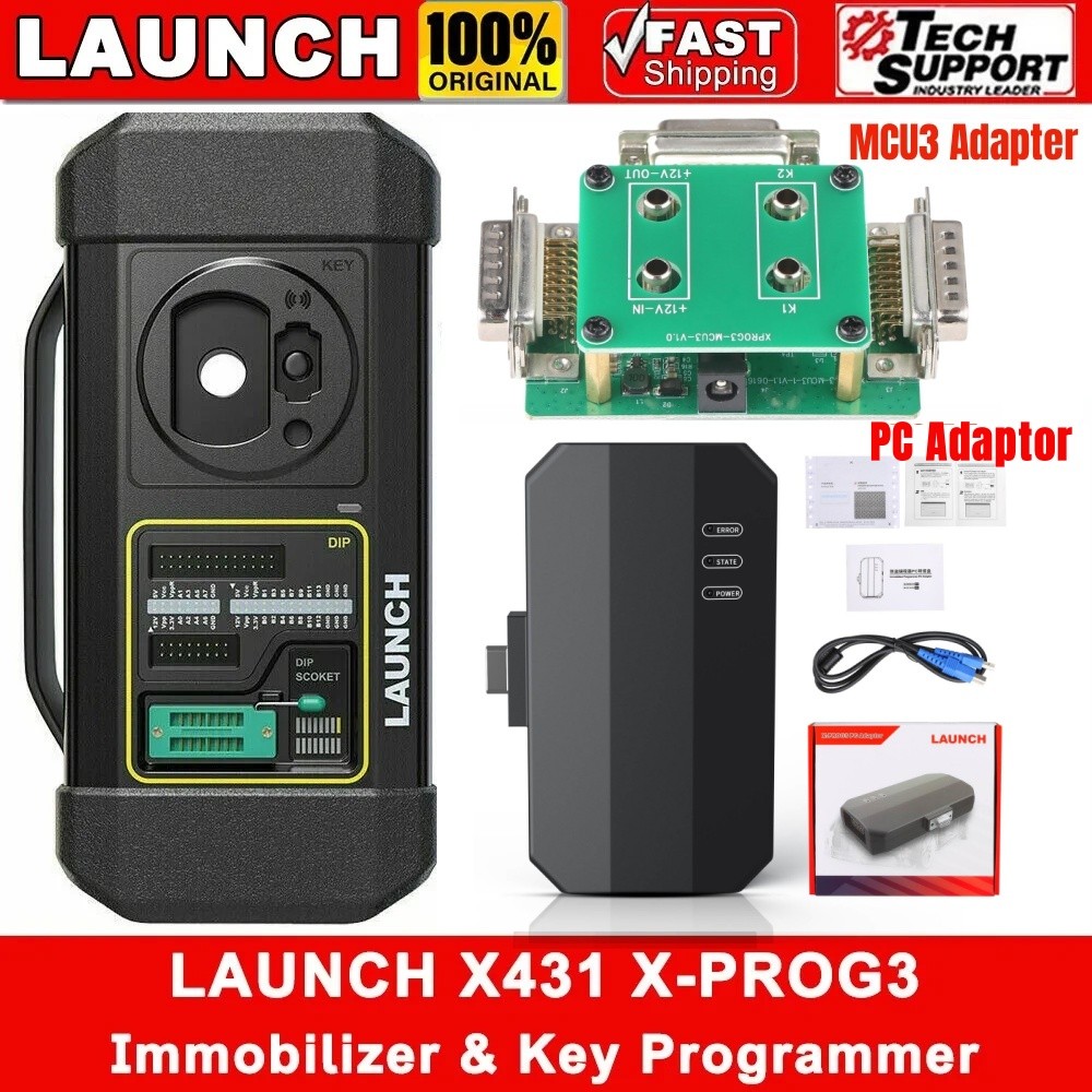 Launch X431 X-Prog 3 IMMO Progarmming Chip Reader & PC Adaptor & MCU3 Adapter