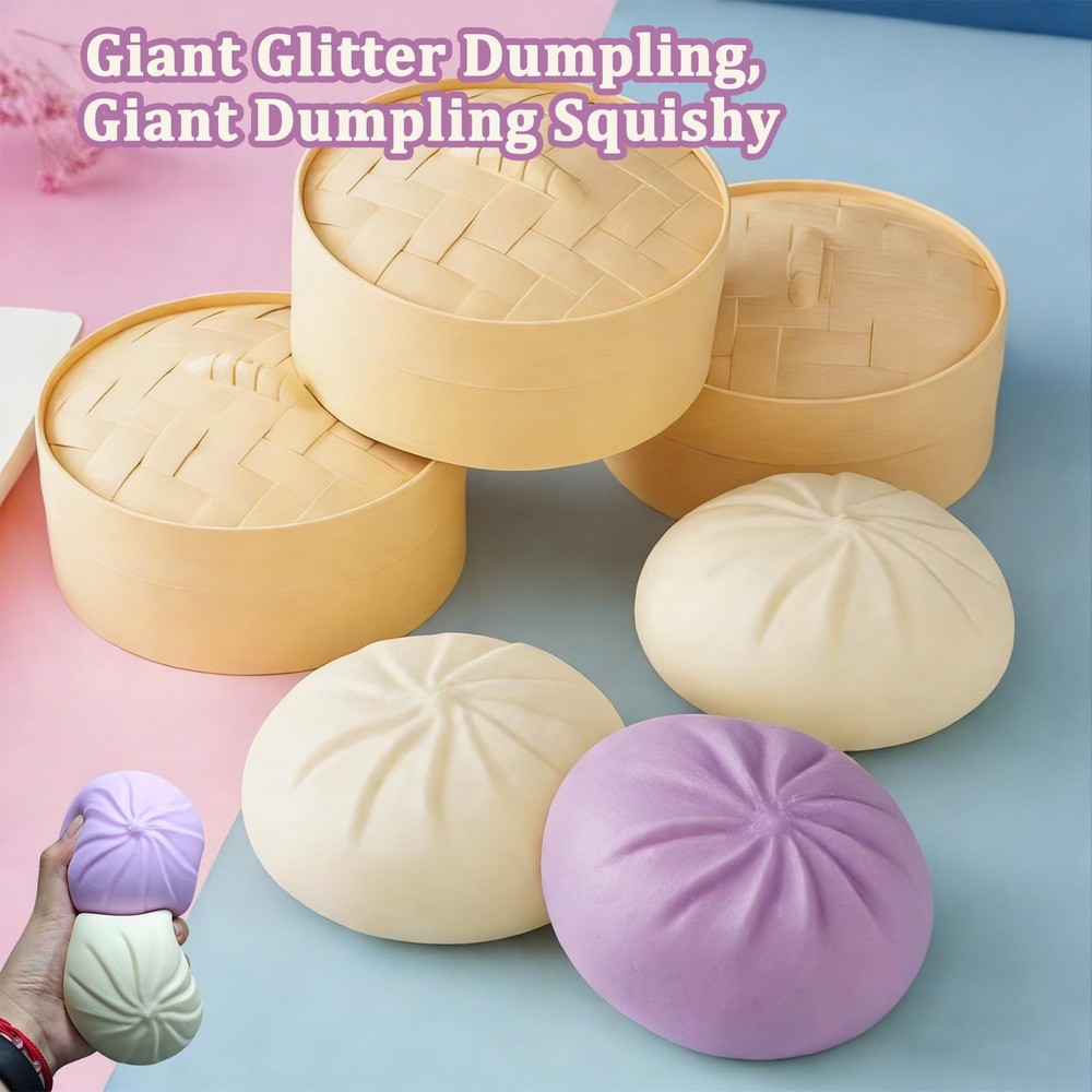 Giant Dumpling Squishy, Large Dumpling Squishy, Mystery Jumbo DumplingSquishy...