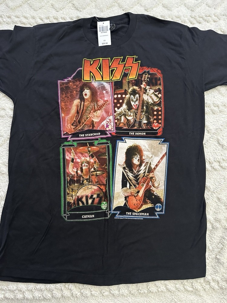 KISS SHIRT SIZE L GENE SIMMONS-PAUL STANLEY   NEW WITH TAG