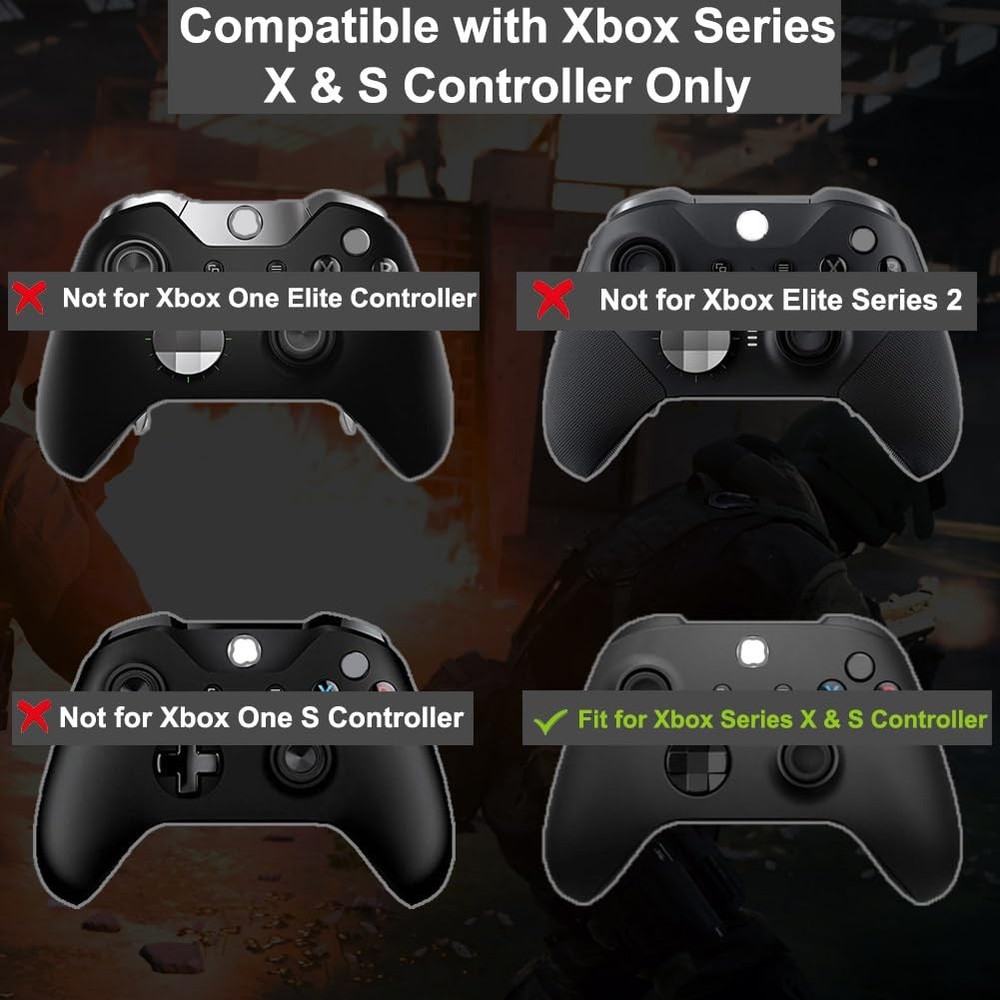 Ikpek 2 Pack Bumpers Replacement LB RB Button for Xbox Series X/S Controllers...