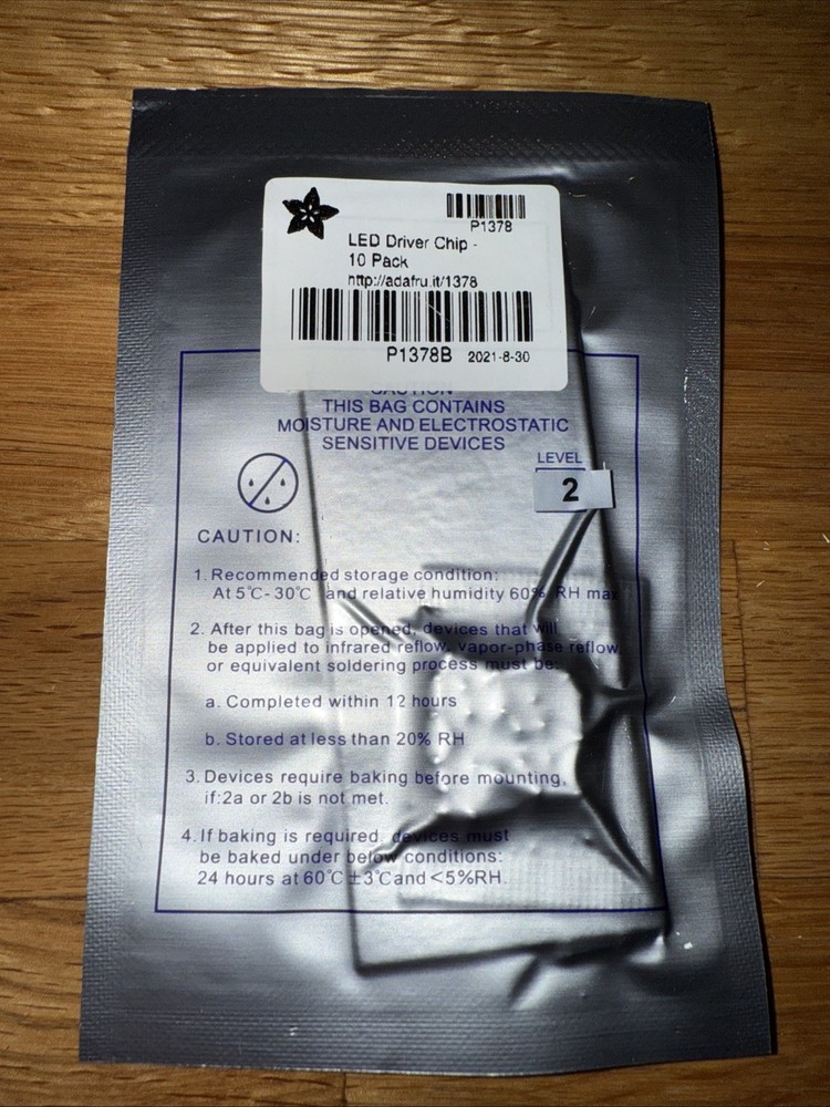 Adafruit WS2811 NeoPixel LED Driver Chip - 10 Pack 1378