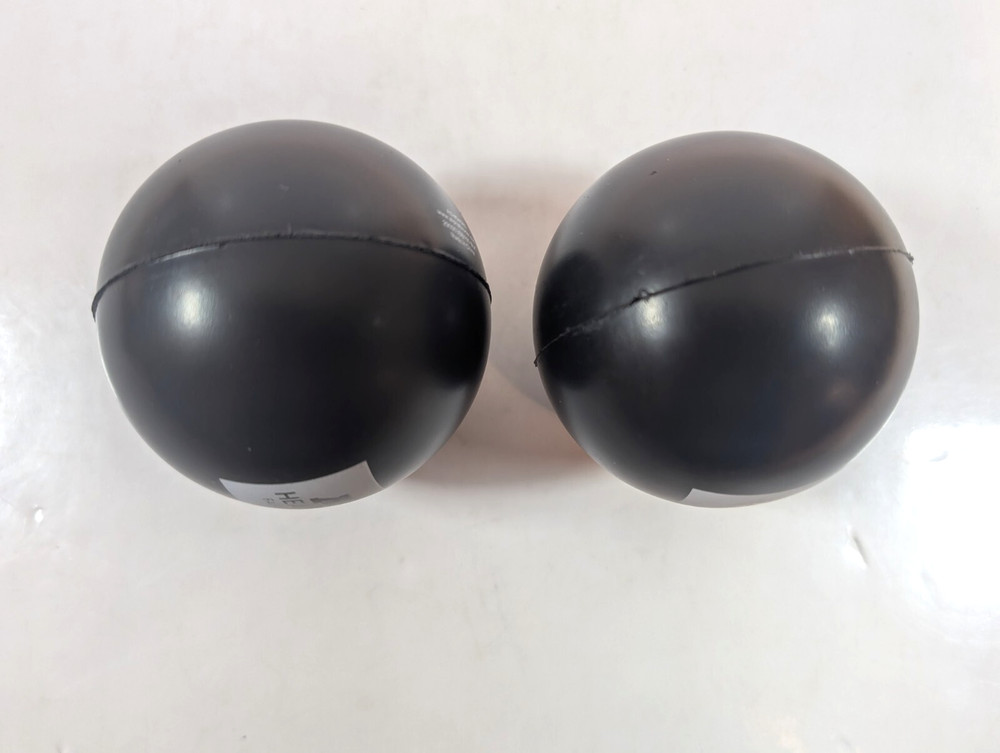2 Hand Exercise Stress Relief Balls, Squeeze Grip Egg Strength Tendinitis 2 1/2