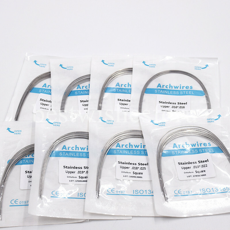 Dental Orthodontic Stainless Steel Arch Wire Rectangular Square/Ovoid/Natural