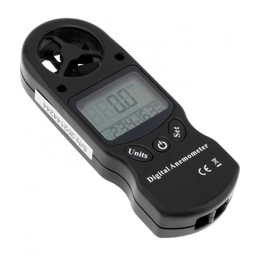 Handheld Digital Temperature and Humidity Meter Wind Speed Measuring Instrument