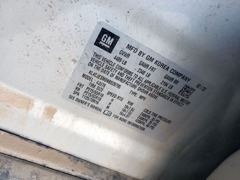 2022 BUICK ENCORE FACTORY SUBWOOFER