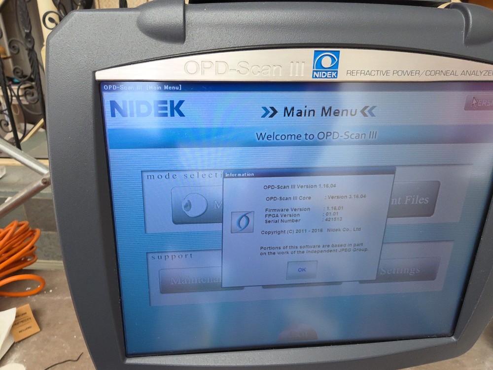 MARCO Nidek OPD-Scan III